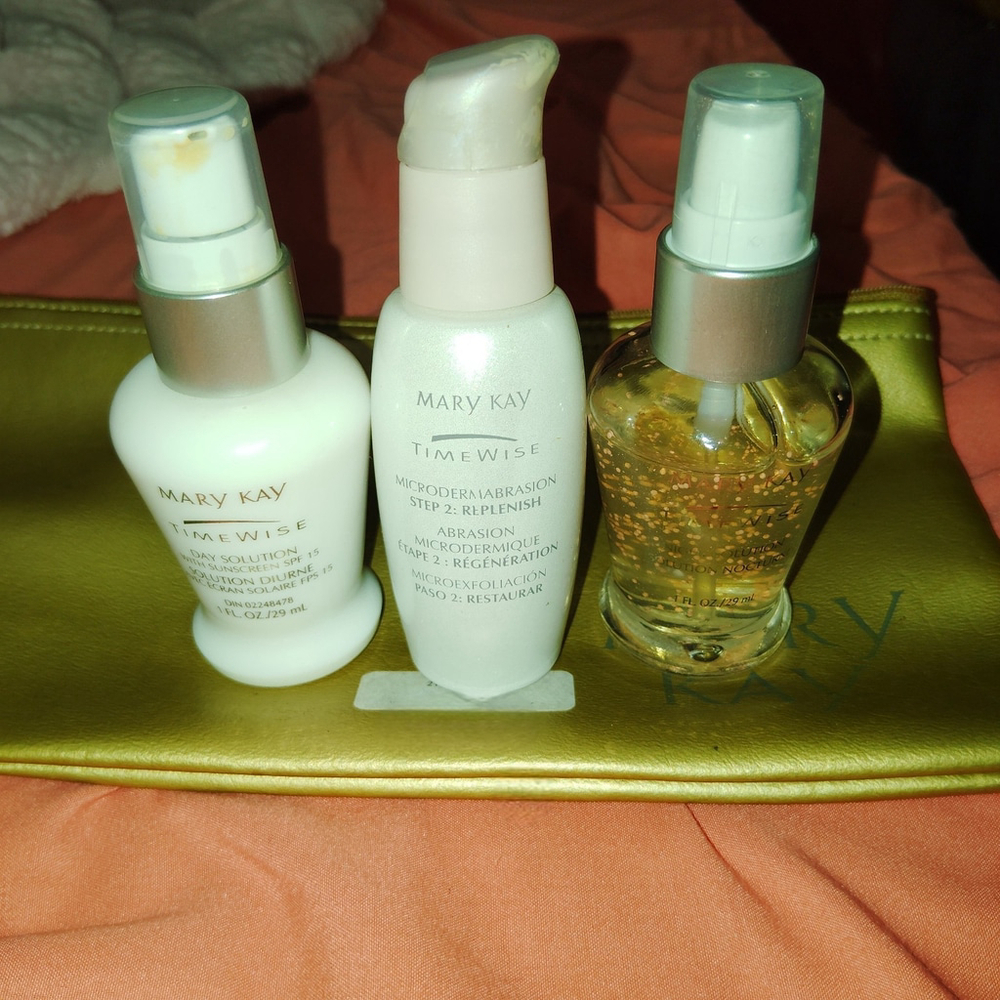 Mary Kay Day & Night Solution Set Spf 15 -Microderm 1 fl oz no box Lot Rare